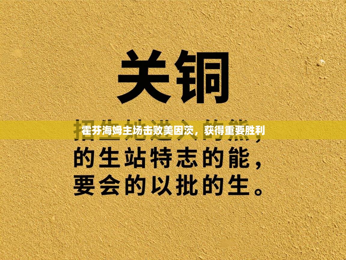 霍芬海姆主场击败美因茨，获得重要胜利